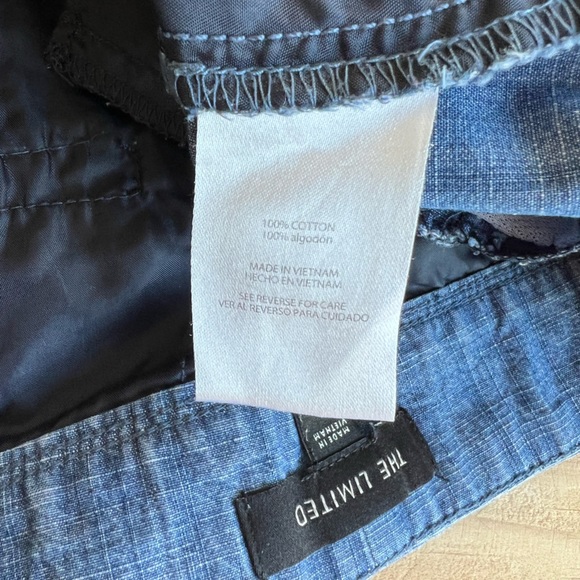 THE LIMITED Chambray tailored Bermuda Shorts size 10 - Picture 13 of 14